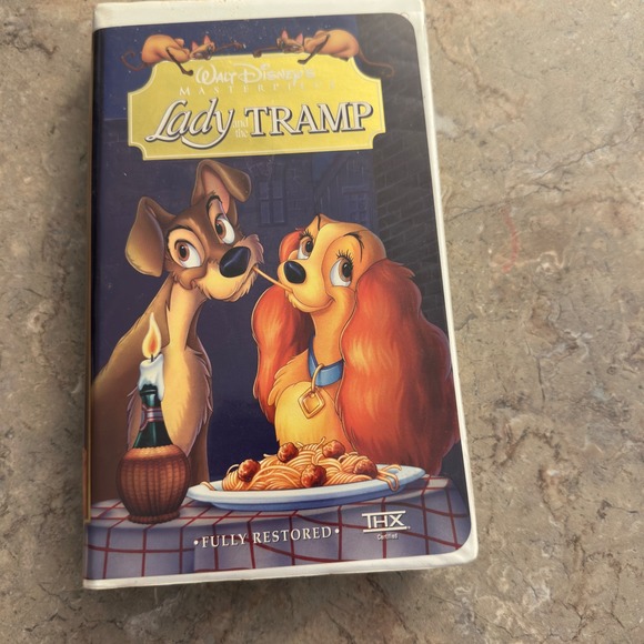 Disney Other - Lady And The Tramp VHS Walt‎ Disney Masterpiece Collection 1998 Clamshell 14673